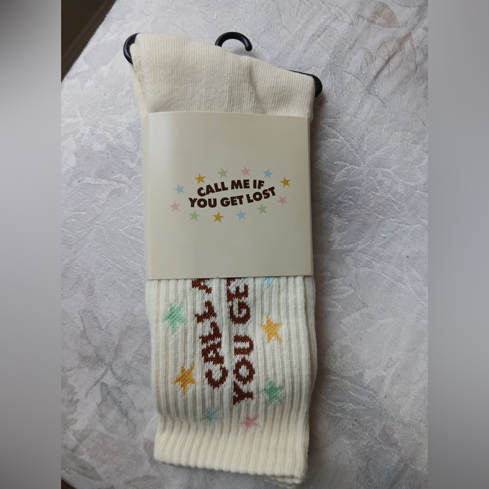 Tyler The Creator "Call Me If You Get Lost" Merch Socks in Cream Size OS NWT